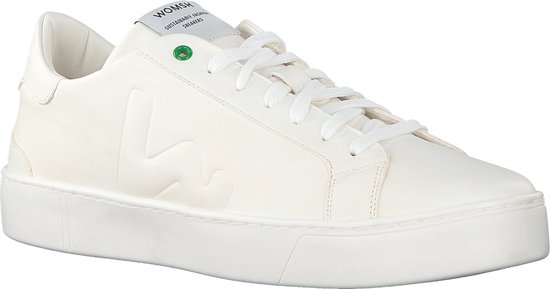 Womsh Snik Lage sneakers - Leren Sneaker - Heren - Wit - Maat 42 | bol.com