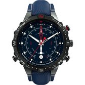 Timex Allied TW2T76300 Horloge - Textiel - Blauw - Ø 46 mm
