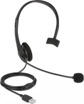 DeLOCK 27177 hoofdtelefoon/headset Hoofdband USB Type-A Zwart