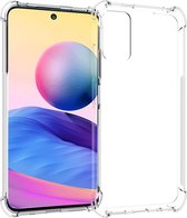 Shop4 - Poco M3 Pro 5G Hoesje - Zachte Back Case Drop Proof Transparant