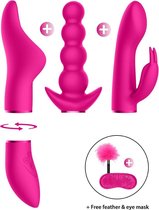 Shots - Switch Pleasure Kit #6 - Vibrator met Verschillende Opzet Stukken pink