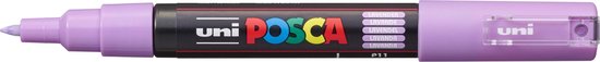 Krijtstift – Fineliner – Universele Marker – 11 Paars Lavendel – Uni Posca Marker – PC-1M – 0,7mm – 1 stuk
