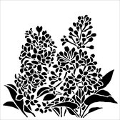 The Crafter's Workshop Stencil - 30.5x30.5cm - Lilacs