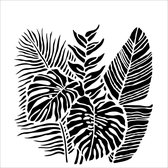 The Crafter's Workshop Stencil - 15,2x15,2cm - Tropical FRonds