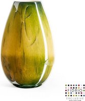 Design vaas Organic - Fidrio URBAN GREEN - glas, mondgeblazen bloemenvaas - hoogte 40 cm