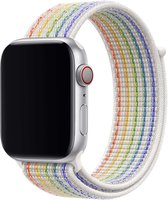 Wabando Nylon Band Exhibit Pride Line compatibel met Apple Watch 45/44/42 mm