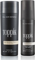 Toppik Hair Fibers Voordeelset Lichtblond - Toppik Hair Fibers 27,5 gram + Toppik Fiberhold Spray 118 ml - Voor direct voller haar