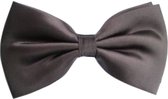 Verkleed vlinderstrikje 13 cm voor dames/heren - zwart - polyester