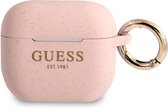 Guess Siliconen Glitter hoesje AirPods 3 Roze