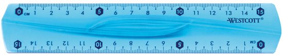 Westcott liniaal - 15 cm - flexibel - assorti kleuren - AC-E10220