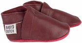 Baby Dutch babyslofjes effen bordeaux rood