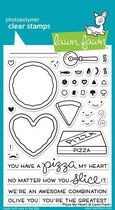 Pizza My Heart Clear Stamps (LF1018)