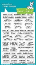 Reveal Wheel Holiday Sentiments Clear Stamps (LF1772)