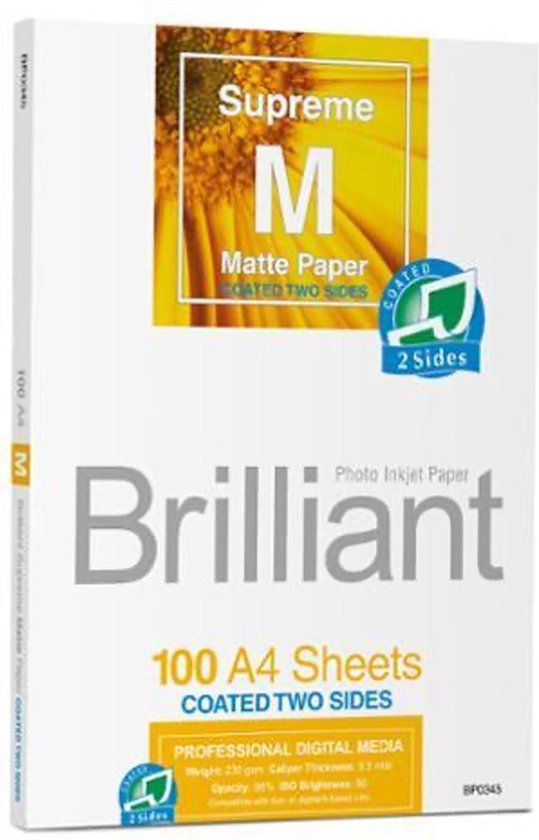 Brilliant Mat Fotopapier A4 100vel | bol.com
