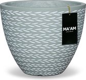 MA'AM Eve - Bloempot - Rond - Groen - D30x25 - Lichtgewicht - inspired by nature - modern/landelijk/trendy