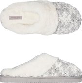 Pantoffels dames wit groen | Slippers extra zacht