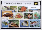 Tropische vissen – Luxe postzegel pakket (A6 formaat) : collectie van 25 verschillende postzegels van tropische vissen – kan als ansichtkaart in een A6 envelop - authentiek cadeau