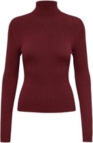 Only Trui Onlkarol L/s Rollneck Pullover Knt 15165075 Merlot Dames Maat - L