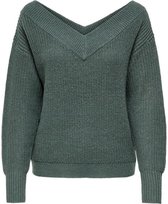 Only Trui Onlmelton Life L/s Pullover Knt Noos 15192289 Balsam Green Dames Maat - S