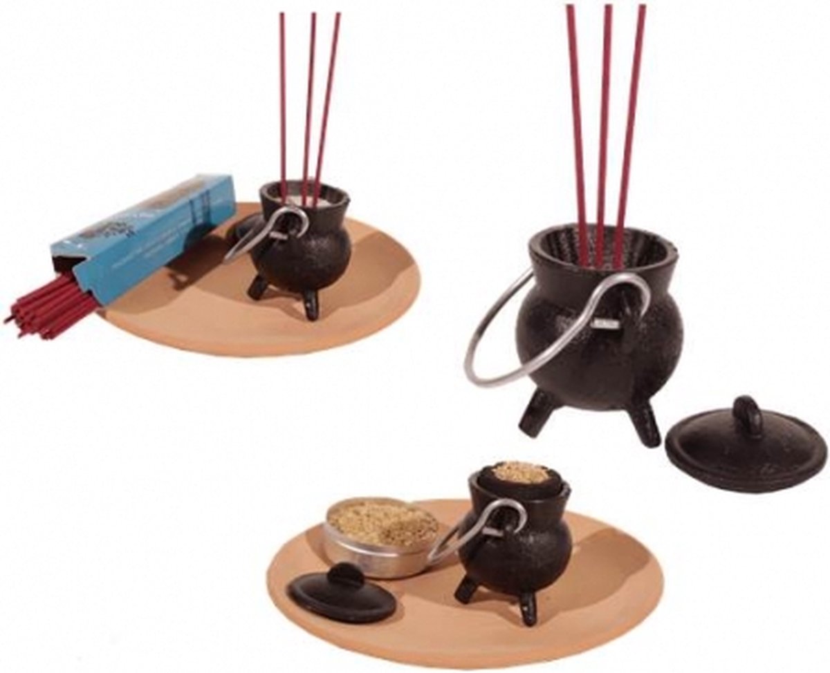 Bol.com Cauldron (heksenketeltje) klein - 6x7 - 260 - Gietijzer - Zwart - S aanbieding