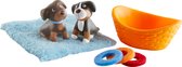 Haba - Poppenhuis - Little friends - Pups met hondenmand