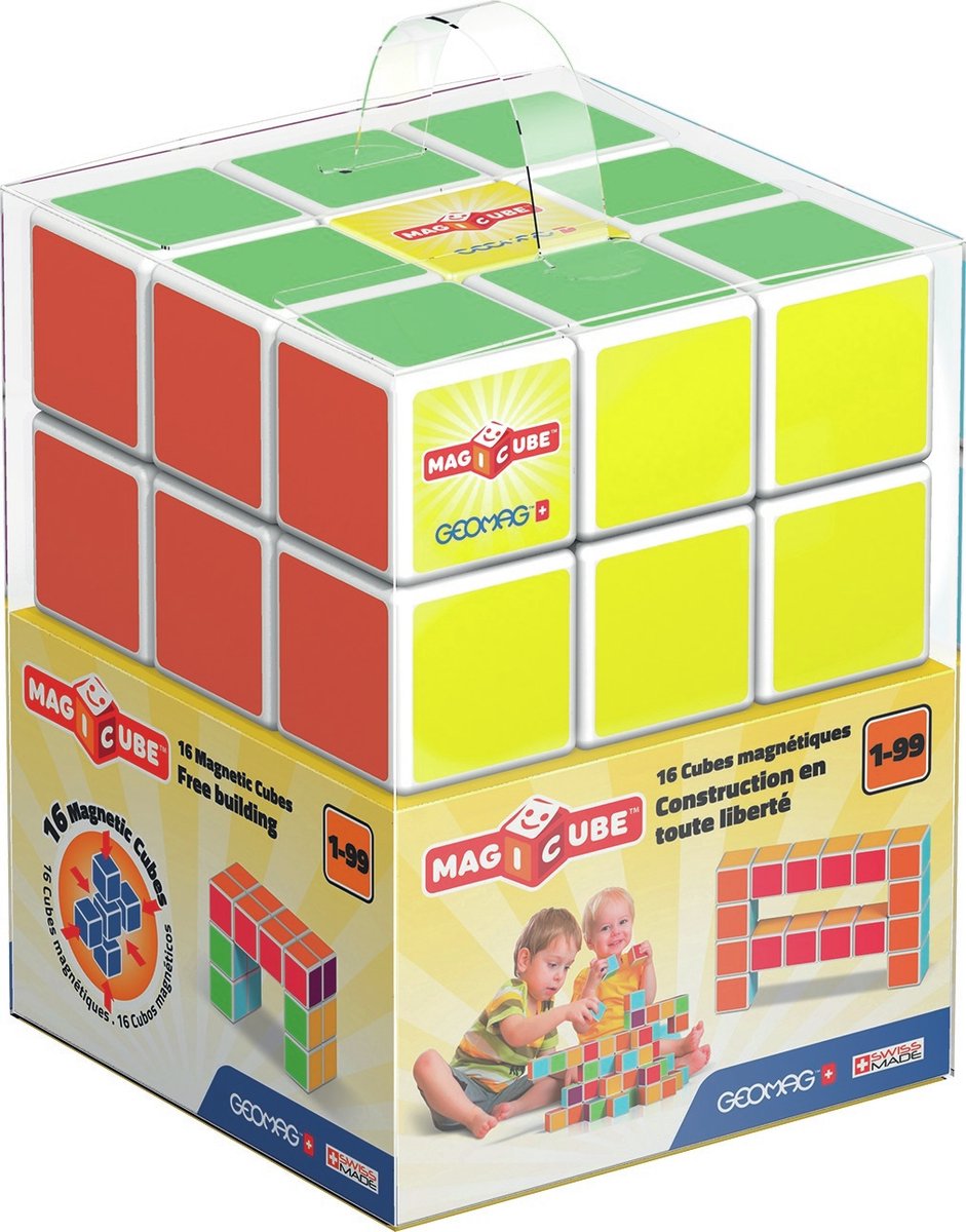 Geomag MagiCube Free Building Recycled - Magnetische Bouwblokken - 16-delig - Vanaf 3 jaar