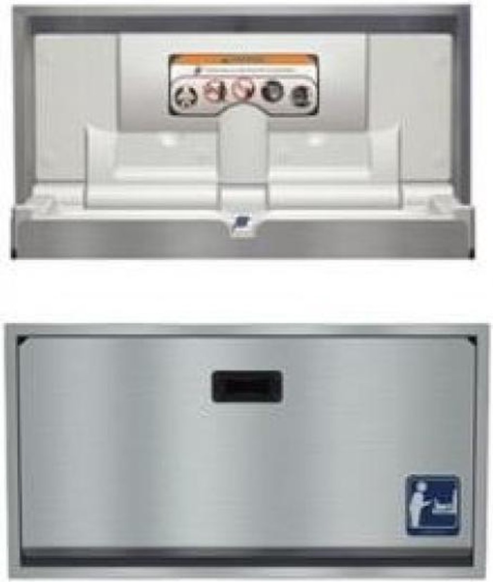 RVS Baby inbouw verschoningsunit RVS Baby inbouw verschoningsunit