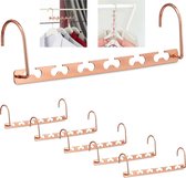 Relaxdays ruimtebesparende kledinghangers - 6x - kledingkast organizer - magische hanger