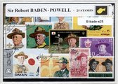 Sir Robert Baden - Powel – Luxe postzegel pakket (A6 formaat) : collectie van 25 verschillende postzegels van Sir Robert Baden - Powel – kan als ansichtkaart in een A6 envelop, aut