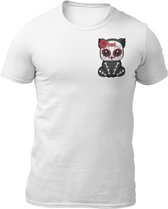 Cute Day Of The Dead - Gothic Kleding - Goth - Heren T-Shirt - Getailleerd - Katoen - Ronde Hals