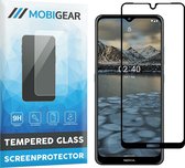 Mobigear Gehard Glas Ultra-Clear Screenprotector voor Nokia 2.4 - Zwart