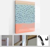 Set of Abstract Hand Painted Illustrations for Postcard, Social Media Banner, Brochure Cover Design or Wall Decoration Background - Modern Art Canvas - Vertical - 1883932840 - 40-3