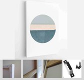 Set of Abstract Hand Painted Circle for Wall Decoration, Postcard, Social Media Banner Background. Modern Abstract Painting Artwork - Modern Art Canvas - Vertical - 1876376677 - 40