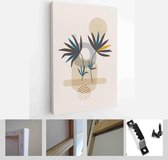 Abstract Botanical Organic Art Illustration. Set of soft color painting wall art for house decoration - Modern Art Canvas - Vertical - 1957430626 - 50*40 Vertical
