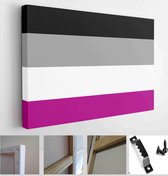 Sexual identity pride flags set, LGBT symbols. Flag gender sexe gay, transgender, bisexual, lesbian and others - Modern Art Canvas - Horizontal - 1681461886 - 40*30 Horizontal