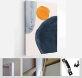 Set of creative minimalist hand painted illustrations for wall decoration, postcard or brochure cover design - Modern Art Canvas - Vertical - 1719424231 - 50*40 Vertical
