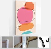 Abstract minimalistic cover geometric pattern background. Colorful design for flyer, brochure, poster, wall decoration - Modern Art Canvas - Vertical - 1821954674 - 80*60 Vertical