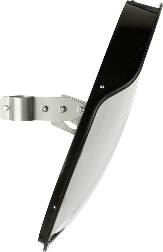 relaxdays miroir de circulation 60 cm - miroir industriel - miroir de sécurité rond - noir