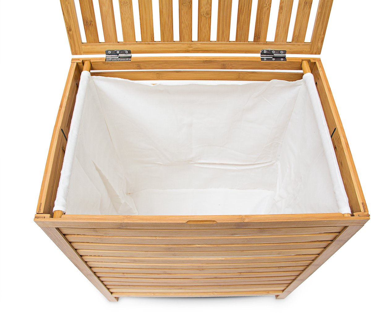 Relaxdays wasmand met deksel - 86 l - uitneembare wa