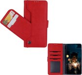 Samsung Galaxy S21 Plus Rood Boekhoesje | Portemonnee Book Case met 5 kaartsleuven