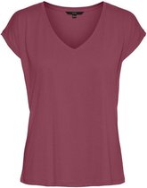 Vero Moda T-shirt Vmfilli Ss V-neck Tee Ga Noos 10247666 Dry Rose Dames Maat - L