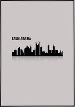 Poster van de skyline van Saudi Arabia - 13x18 cm