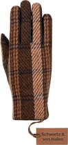Schwartz & von Halen Leren Handschoenen voor Dames Rosie (groen) - schapenleren handschoenen met fleece voering & touchscreen-functie Premium Handschoenen Designed in Amsterdam - B