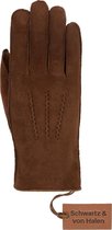 Schwartz & von Halen Leren Handschoenen voor Heren Shackleton - suède handschoenen met luxe schapenbonten voering Premium Handschoenen Designed in Amsterdam - maat 10/XL - met gift
