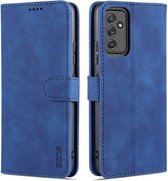 Voor Samsung Galaxy A82 5G AZNS Huid Voelen Kalf Textuur Horizontale Flip Lederen Case met Kaartsleuven & Houder & Portemonnee (Blauw)