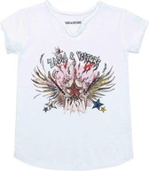 Zadig & Voltaire T-shirt meisje wit maat 140