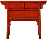 Fine Asianliving Antieke Chinese Sidetable Rood Glossy B102xD44xH85cm Chinese Meubels Oosterse Kast