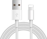 USB Kabel - 8-PIN - USB Draagkabel voor Apple - Compatibel voor Iphone 5/6/7/8/x/xs - 1M - Wit