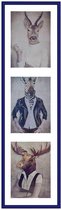 Fotolijst - Henzo - Napoli Gallery - Collagelijst voor 3 foto's - Fotomaat 13x18 cm - Blauw