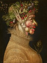 Diamond Painting 4 Seizoenen Zomer Giuseppe Arcimboldo Diamond Painting 45x60cm. DP Volledige bedekking - Ronde steentjes - diamondpainting inclusief tools